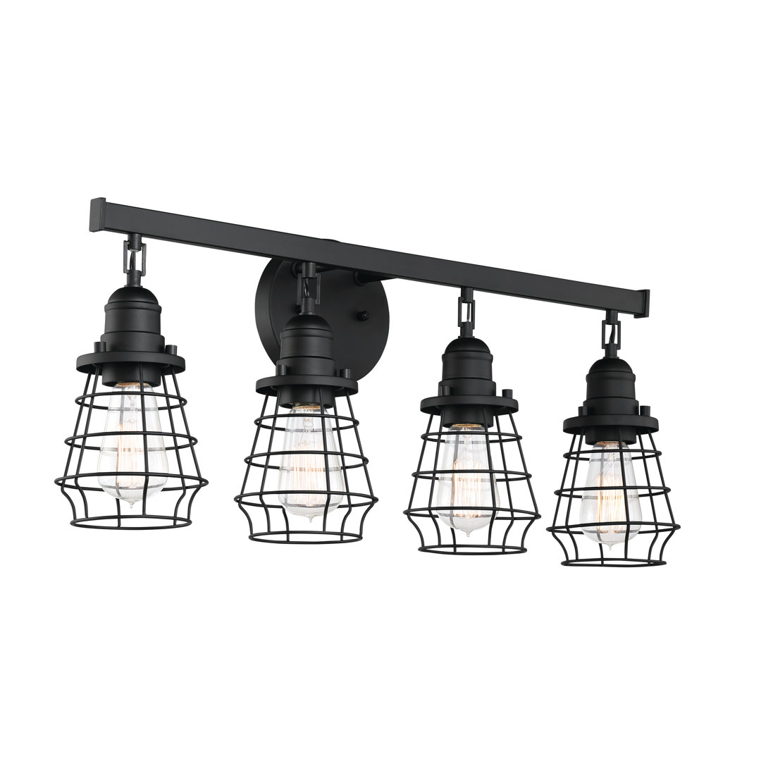 4 - Light Dimmable Vanity Light Craftmade Shade