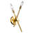 Transitional 2 Light Gold Pipe Wall Sconce-29552777