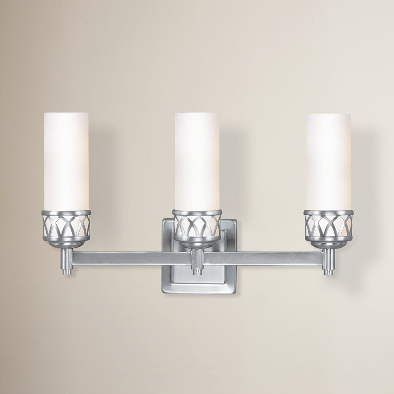 Wallasey 3 - Light Dimmable Vanity Light, Brushed Nickel