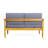 Weatogue 52.75'' Wide Acacia Loveseat with Cushions