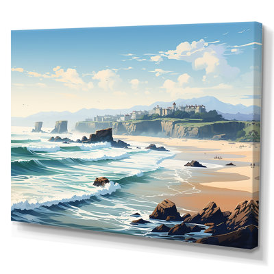 Plages basques françaises I sur toile