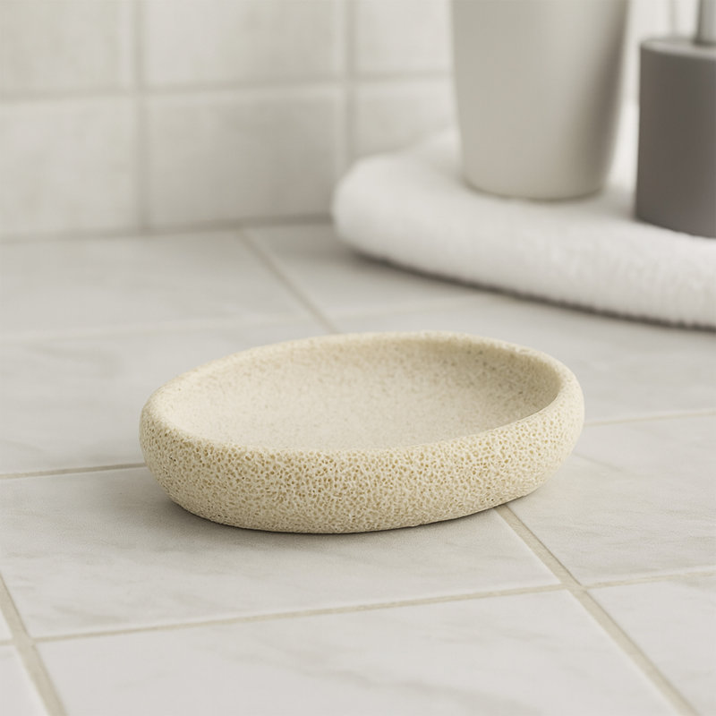 Soap Dish Beige Sea Sponge Inspired