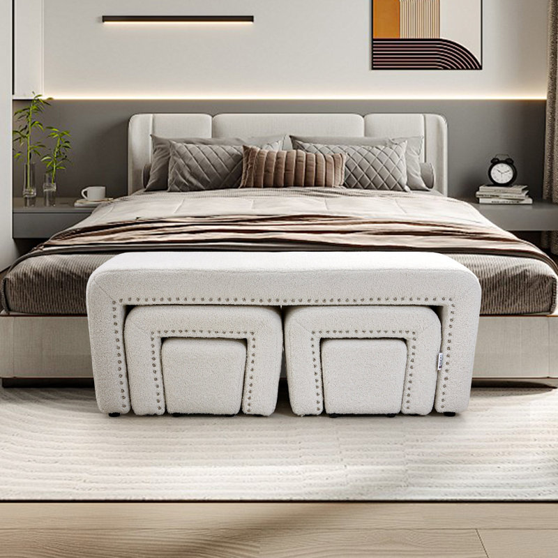 Delvon Teddy Upholstered Bench
