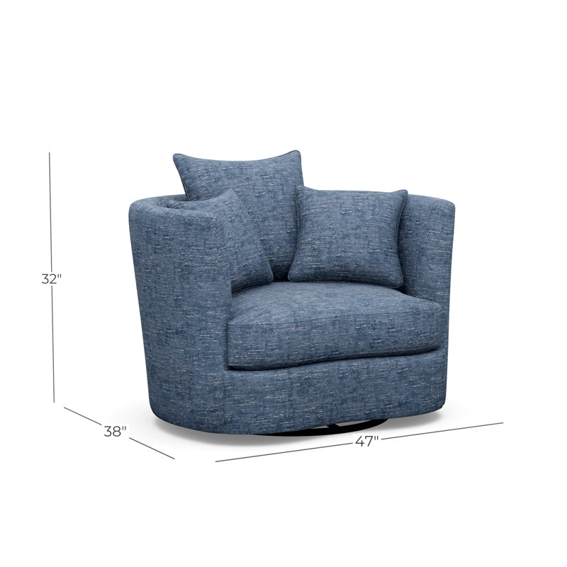 Bruno Swivel Barrel Chair, 9637-51
