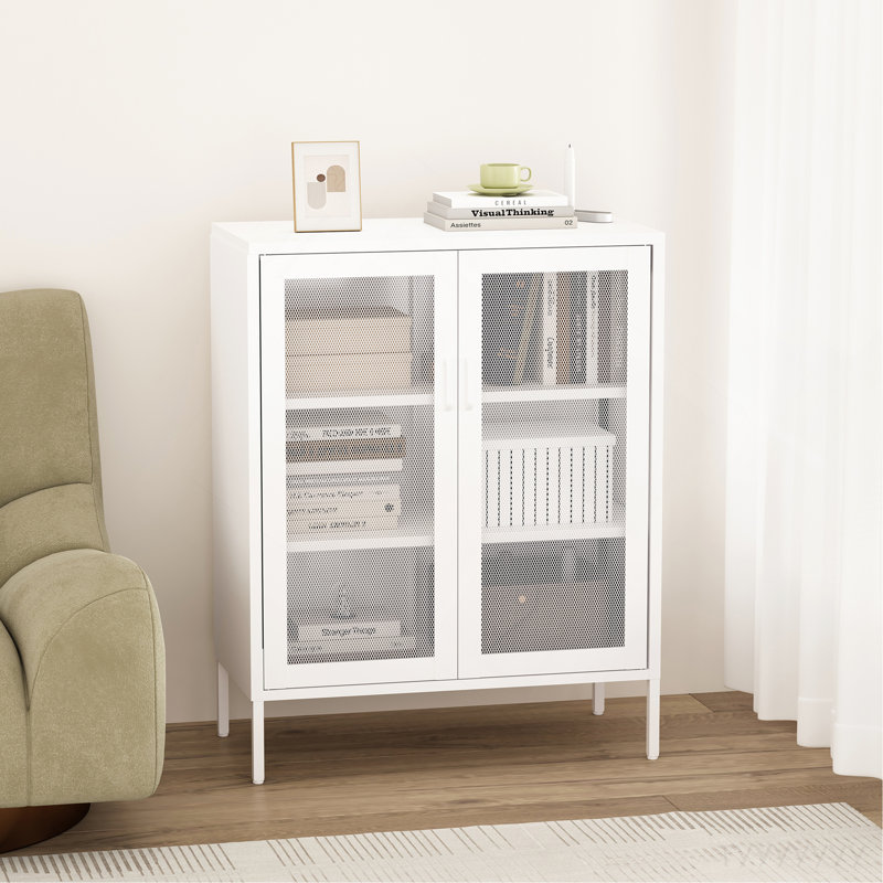 Armoire décorative blanche, Blanc