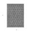 Tapis intérieur lavable floral gris argenté 3 pi x 5 pi