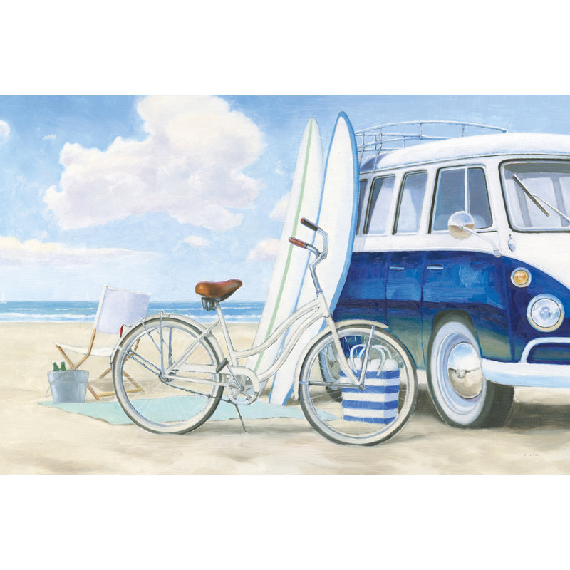 Beach Time I No Paniers, H 20 po x l 30 po, Encadrement argenté, Non