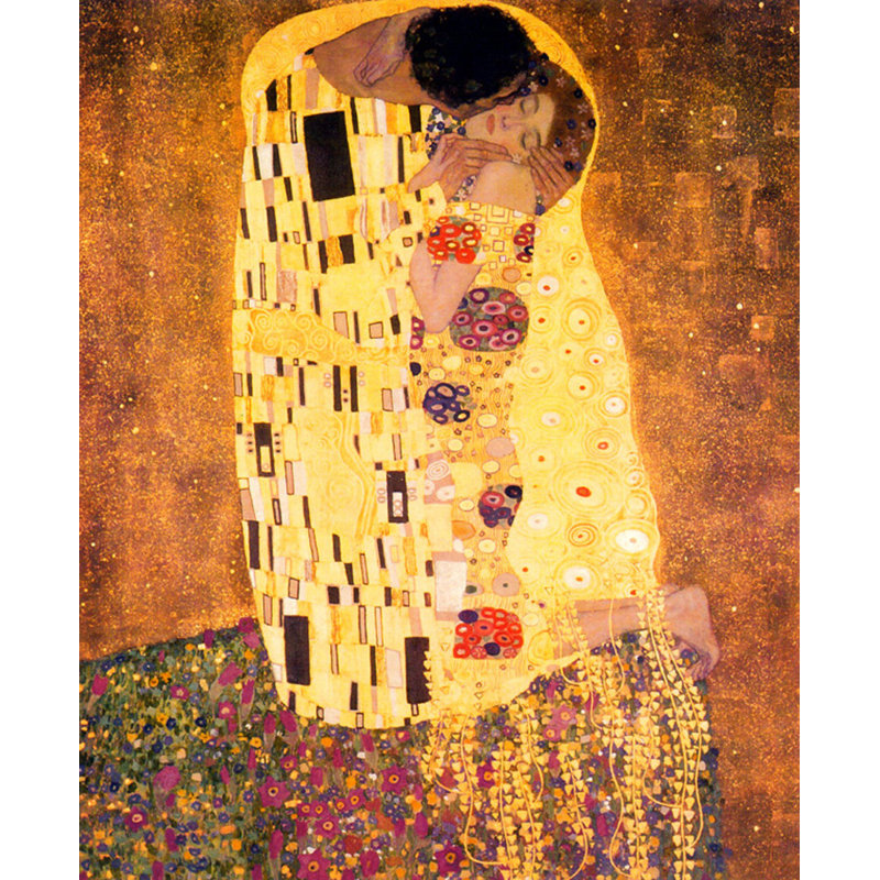 Le baiser, H 44 po x l 36 po