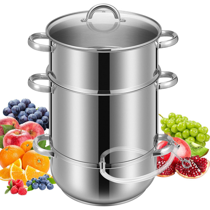 11 pte Pot à jus en acier inoxydable 