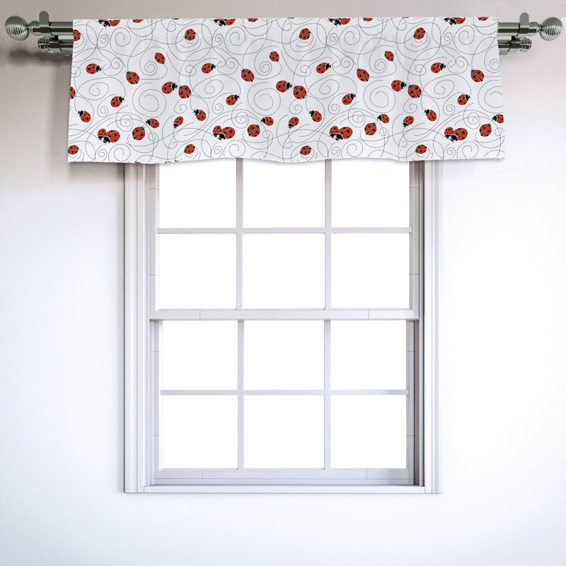 Sateen Ruffled Window Valance