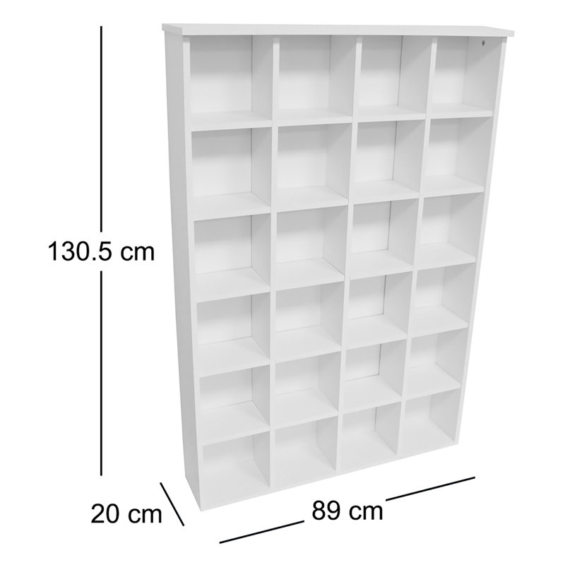 130.5cm H Media Shelves, Grey