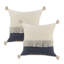 Ensemble de housse de coussin décoratif 100% coton Waylen-131260004