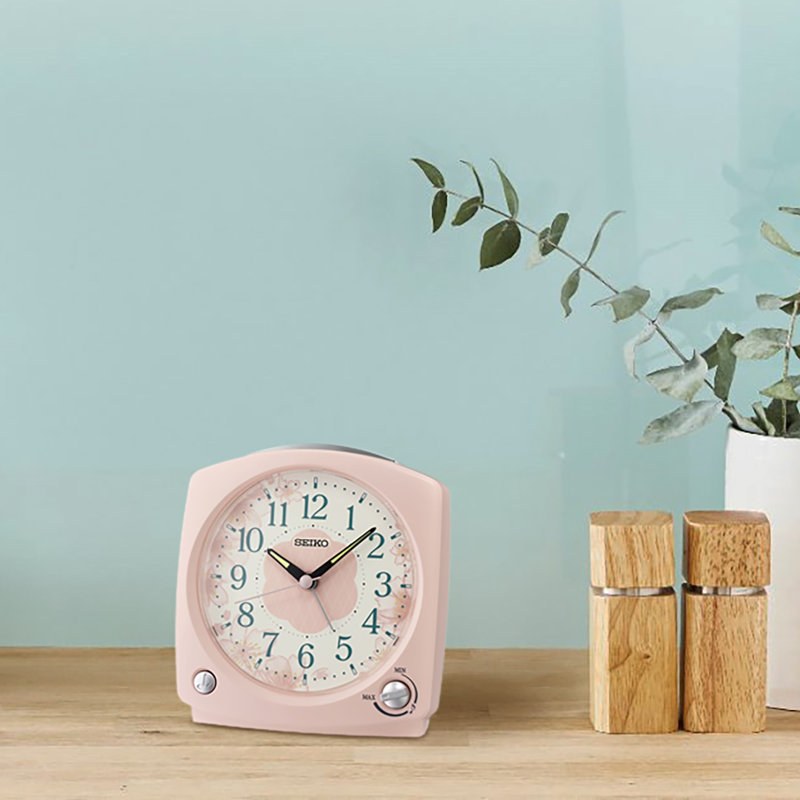 QHP012PLH Modern Alarm Clock, Pink