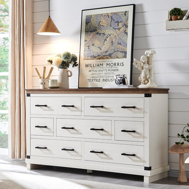 Ayriah 54'' W 7 - Drawer Dresser, White