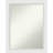 Blanco White Wood Bathroom Vanity Non-Beveled Wall Mirror-1013219923