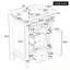 Meuble-lavabo de salle de bain avec lavabo, un tiroir rabattable et deux tiroirs-1132447845