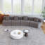 Canapé modulaire courbé Chenille-913752681