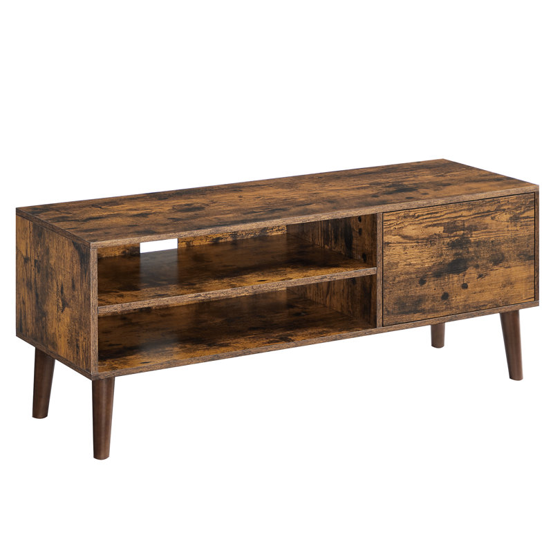 Unfinished TV Stand for TVs up to 55", Rustic Brown