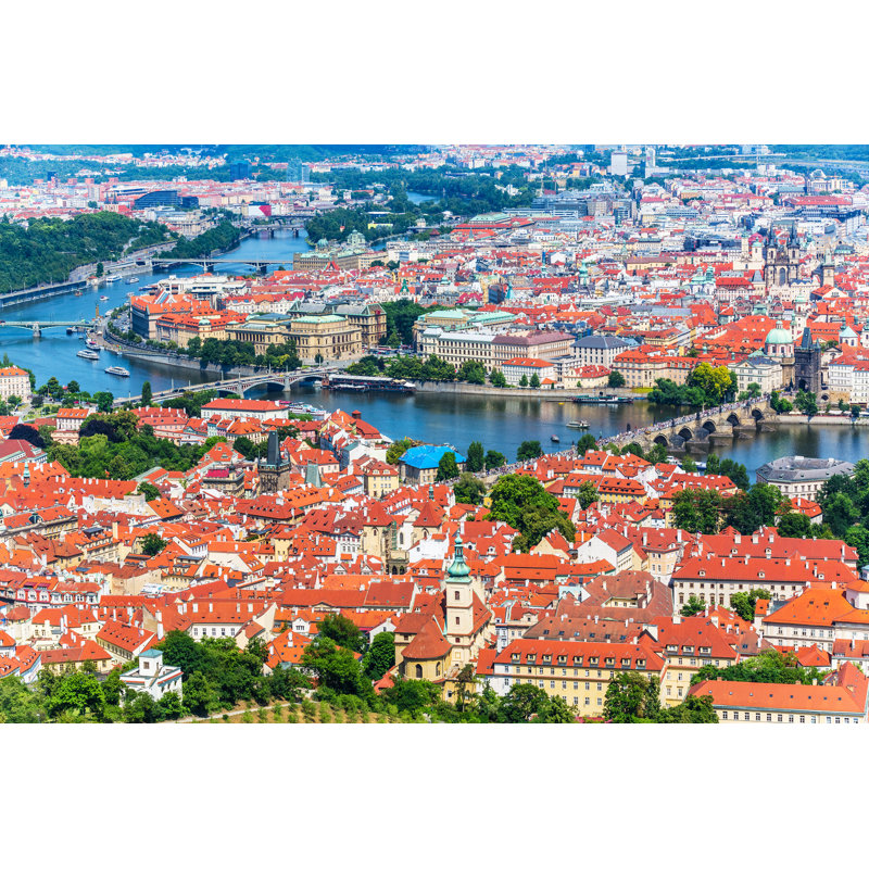 Panorama Of Prague, Czech Republic - Wrapped Canvas Print, 30cm H x 46cm W