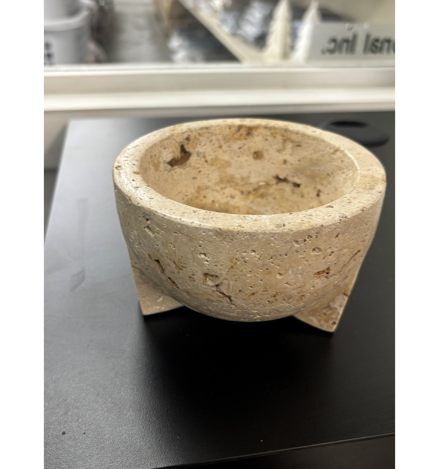 Genuine Marble Decorative Bowl, 3.2" H x 5" W x 5" D