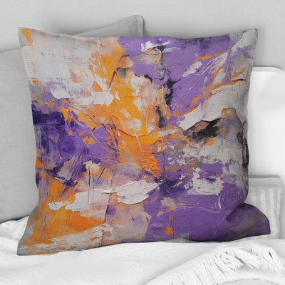 Évolution des mouvements abstraits expressionnisme III - Coussin décoratif avec peinture abstraite