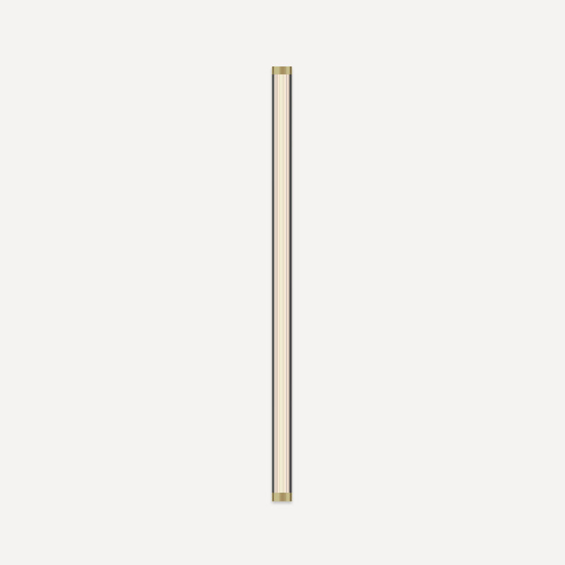Dimmable LED Bath Bar Vanity Light with Dimmer, Brass, Fluted