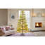 6 Feet Artificial Full Christmas Tree Includes LED Lights And Metal Stand, 612 Tips Full Tree,Xmas Decoration