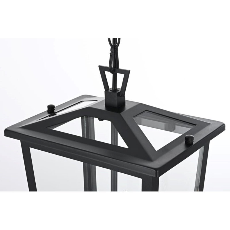Luminaire suspendu d'extérieur 8,5 pouces Nevis Jamila, 3 lumières, H 15,5 po x l 7 po x P 7 po