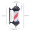 Enseigne lumineuse rotative 1 lumière Barber Shop (rouge, blanc, bleu)