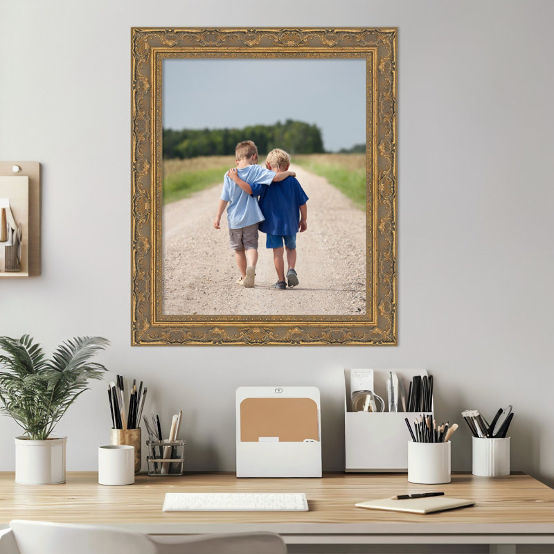 Cadre photo filigrane, Filigrane doré, 16 x 20