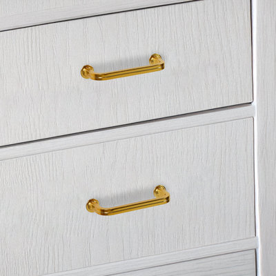 Ensemble de 2 poignées de tiroir Lumi Home Furnishings Classic, laiton, 3,75 po
