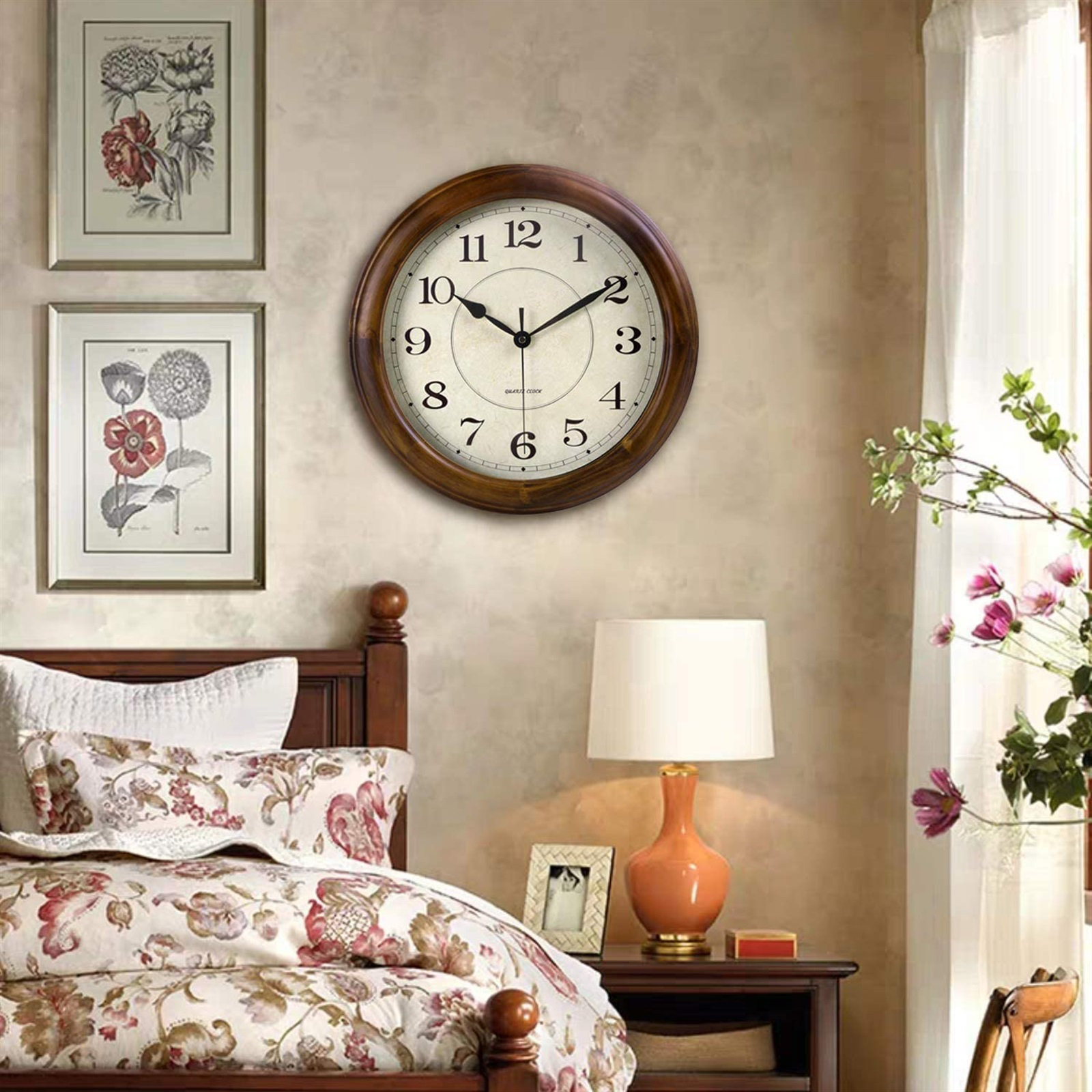 Alcott Hill® Atiah Wood Wall Clock Wayfair