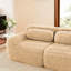 Canapé modulable 3 places kaki, structure en U sans armature, mousse haute densité 32D, base antidérapante, combinaison, design ergonomique, tissu, aucun assemblage requis pour le bureau et la chambre, assise confortable en mousse, espace de détente