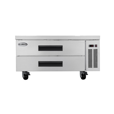 48 in. Commercial Chef Base Refrigerator Storage Cabinet for Cold Foods, Fresh Ingredients, and Condiments, Refrigerated Pull-Out Drawers, Rolling Caster Wheels, ETL Listed