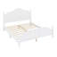 Base de lit plateforme en bois massif rétro avec tête de lit sculptée, support de lattes dense, joints de mortaise-tenon et assemblage facile-1863511621-1863511643