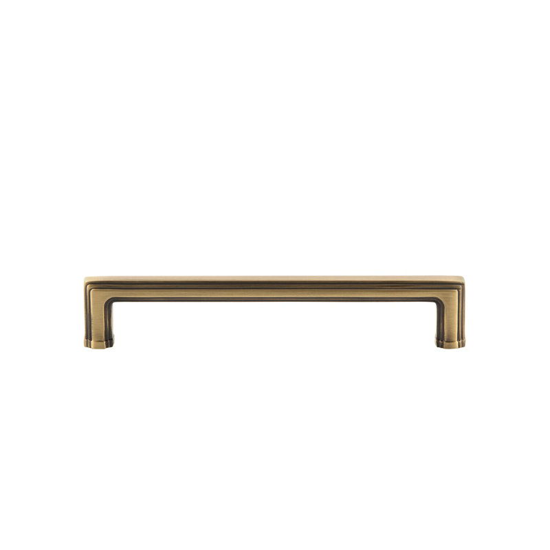 Bar / Handle Pull, 6", Vintage Brass