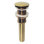Kingston Brass Coronet Brass Push Pop-Up Bathroom Sink Drain