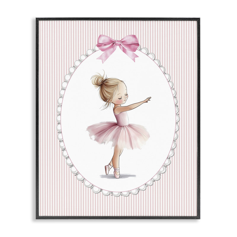 «Blush Pink Ballerina», estampe numérique, design par Christine Simpson Art, H 20 po x l 16 po