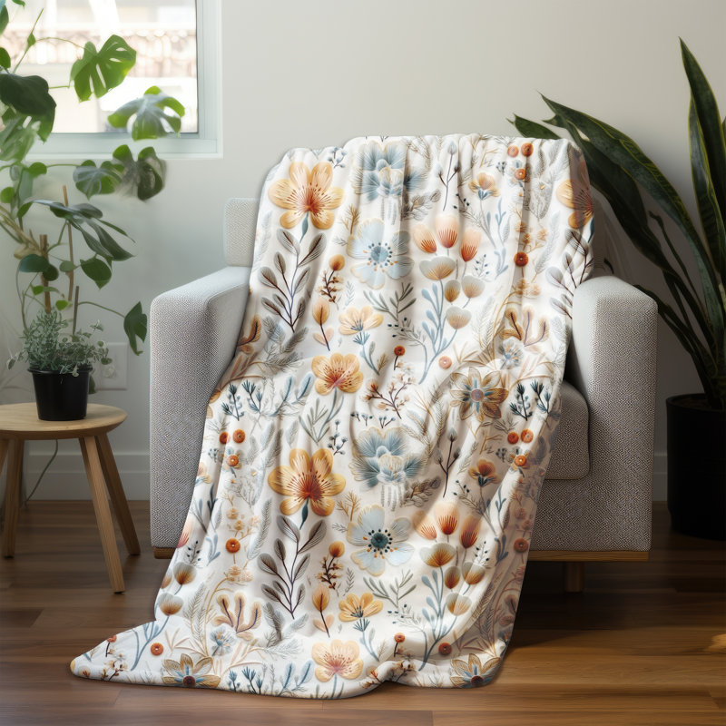 Throw Blanket, 60" L x 51" W