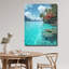 Art mural en verre trempé Tropical Beach-129486163