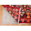 Tapis traditionnel rétro médaillon rouge 9 x 13