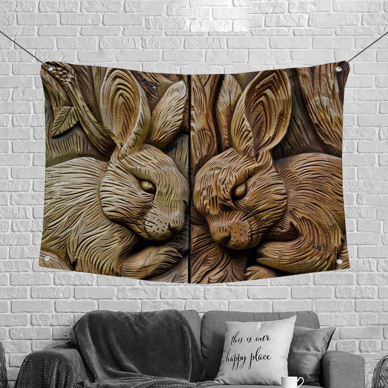 Tapisserie en microfibre, H 68 po x l 80 po
