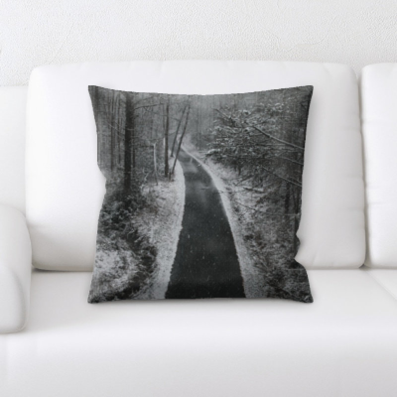 Winter Microsuede Reversible Throw Pillow