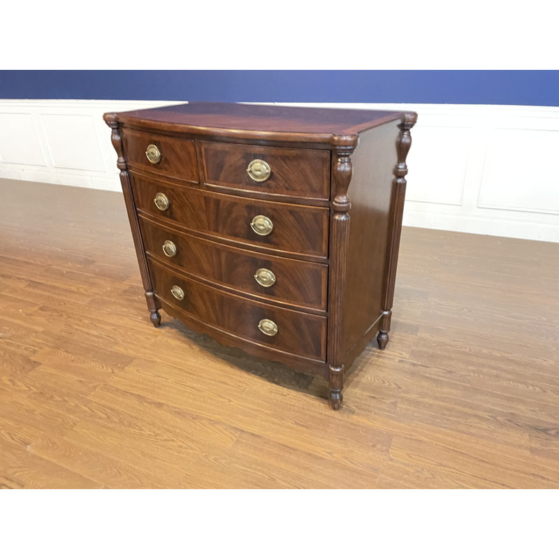 Bow Front Mahogany Chest