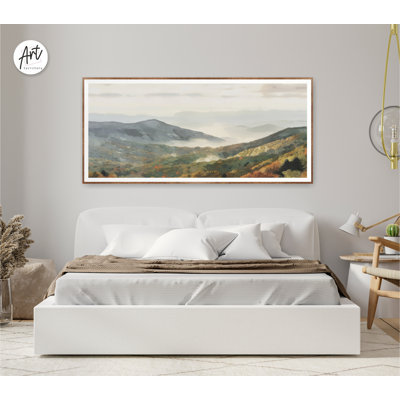 «Blue Ridge Mountains National Park», art mural horizontal, impression de voyage à l'aquarelle