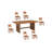 Chaliyah Acacia Rectangular Solid Wood Top with Solid Wood Base Dining Table-1877743598