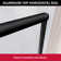 55" - 59'' W x 72'' H Double Sliding Door Semi-Frameless Shower Door With Two Towel Bars