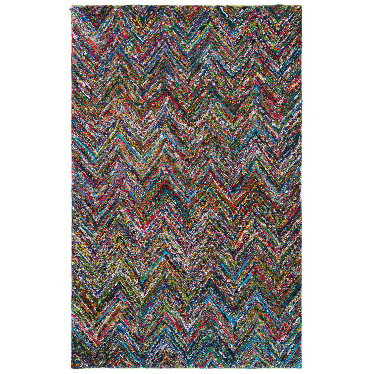 Nantucket Hand Tufted Cotton Pile Chevron Rug