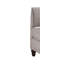 Chaise Cyndi en velours brun clair avec coussin