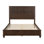 Cadre de lit en bois massif, cadre de lit plateforme grand avec tête de lit, grand lit en bois naturel, aucun sommier nécessaire